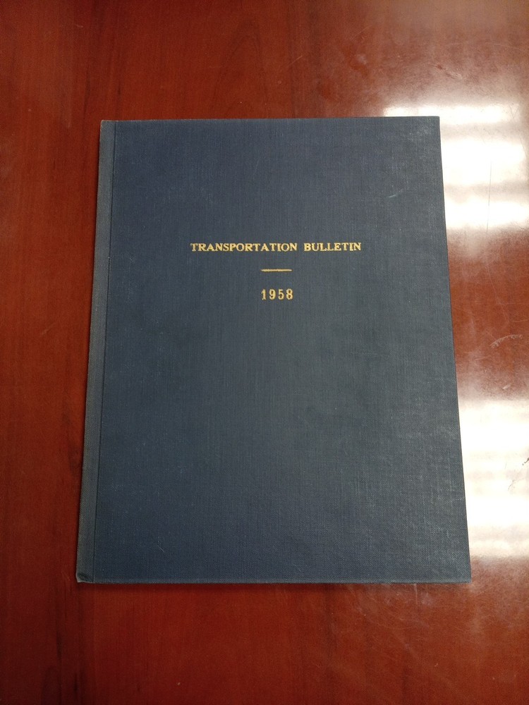 Transportation Bulletin 1958