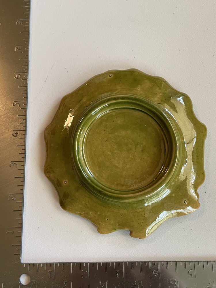 Vintage Art Pottery Cat Plate