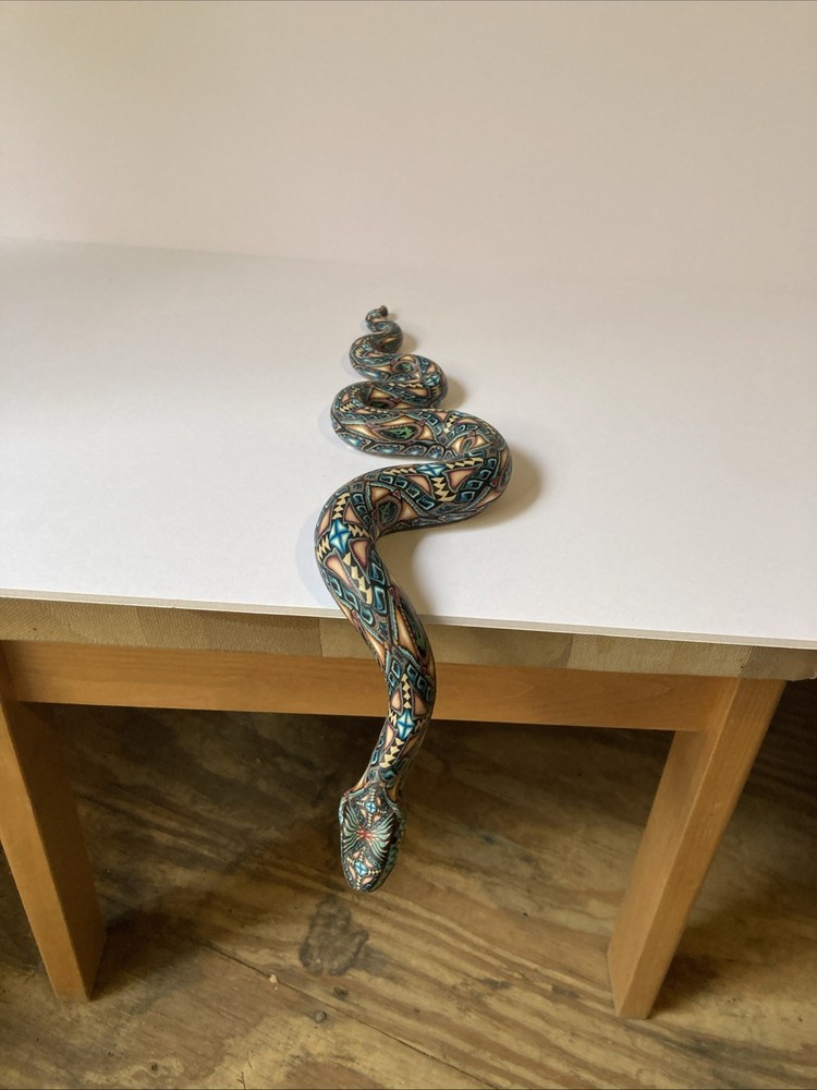 POLYMER CLAY SNAKE SCULPTURE