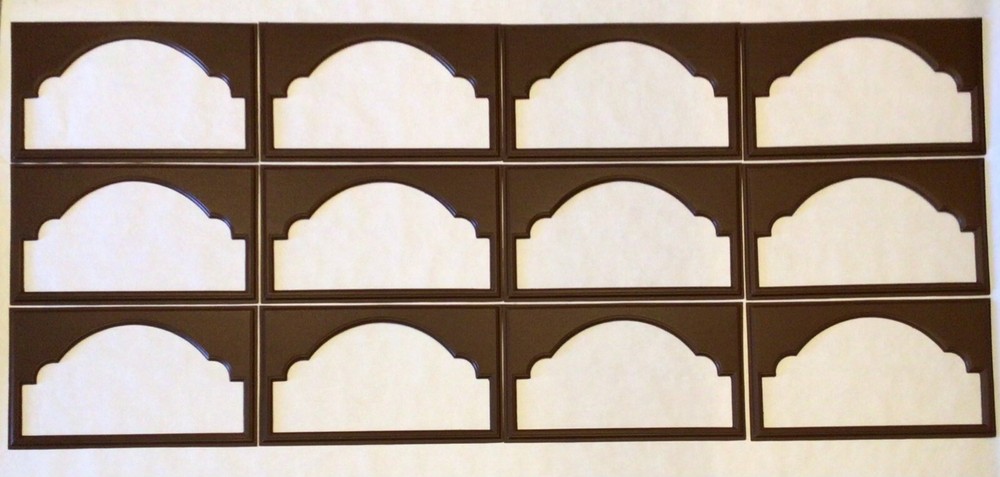 12 Amarr Cathedral Replacement Insert for Short Panel Amarr Garage Door Walnut