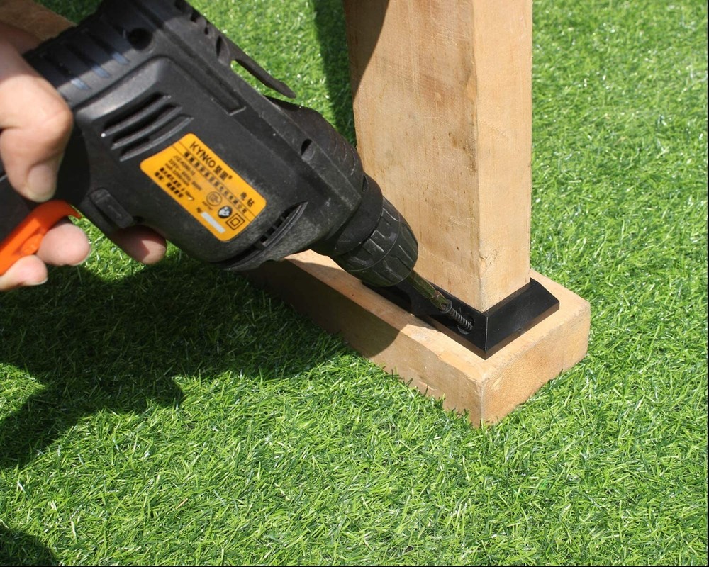 Heavy-Duty Pre-Drilled Nylon Brackets for 2x4 Deck Railing - Includes Screws