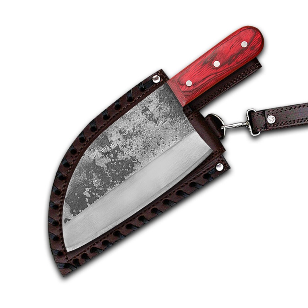 Serbian®, Cleaver Scouting 4 Pcs Set Gift, Best Gift for Kitchen & Camping