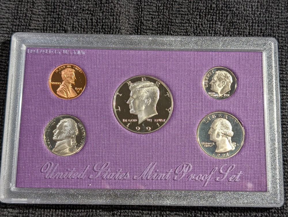1991 US Proof set OGP COA