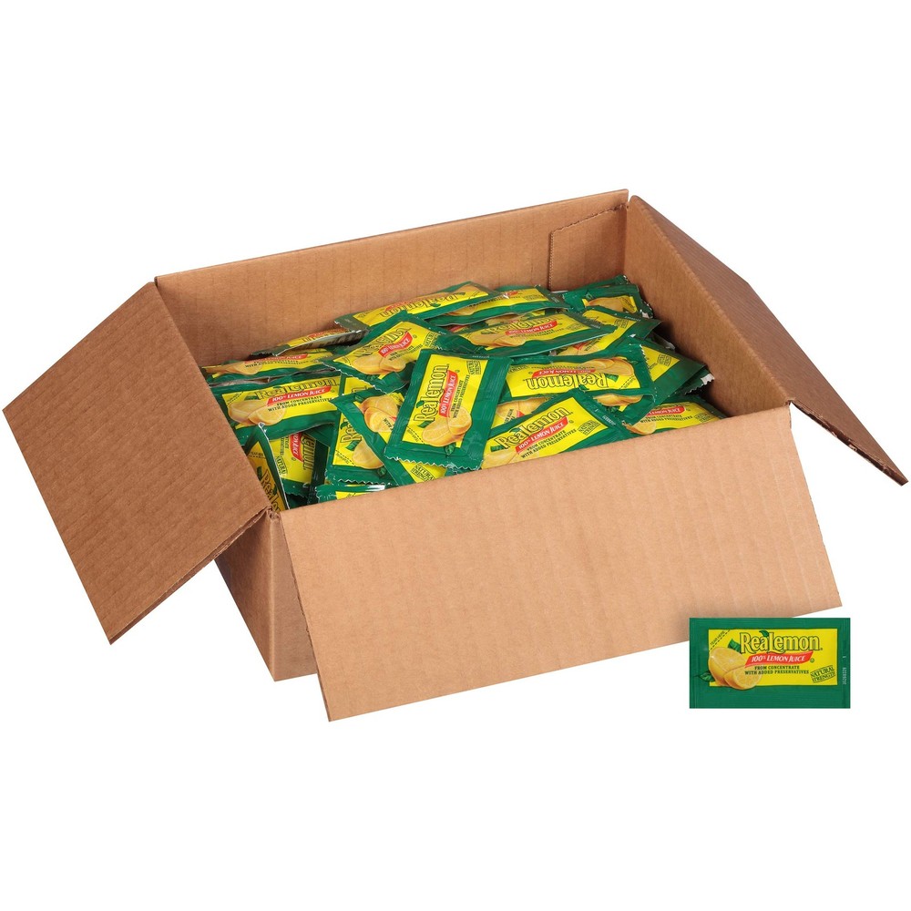 REALEMON Single Serve Lemon Juice, 4 gr. (Pack of 200)