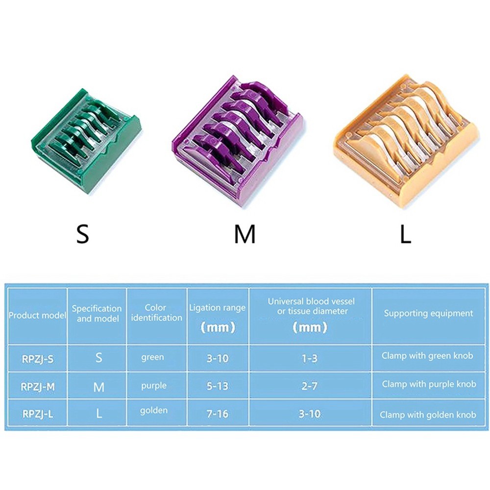 Plastic Laparoscopic Polymer Ligation Clips Hemolok Clips Endoscopy Surgery8740