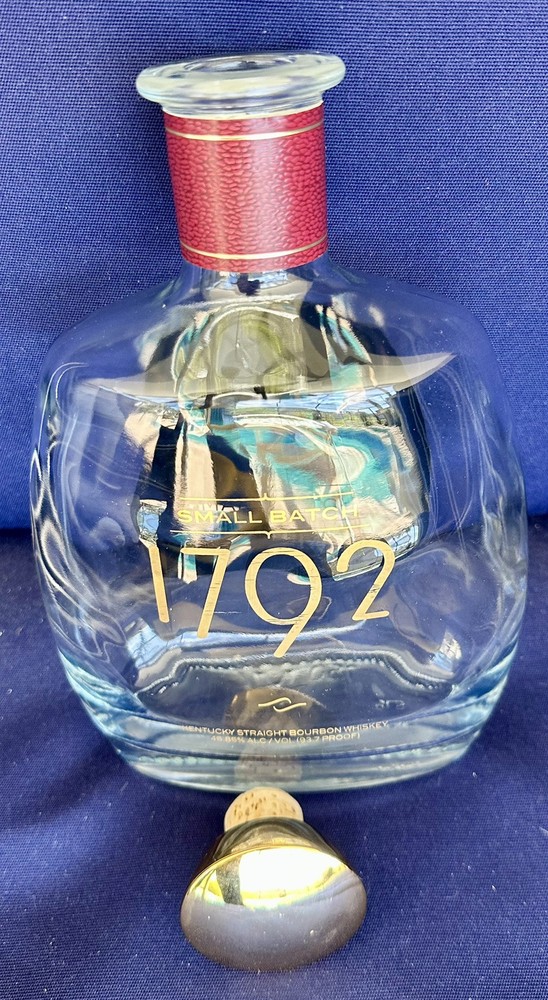 Empty Beautiful 1792 Small Batch Bourbon Whiskey Bottle Great Condition