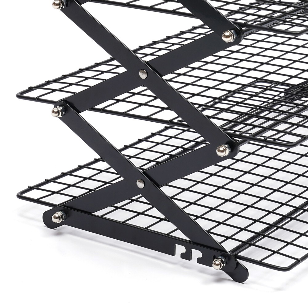4Tier Stackable Collapsible Cooling Rack Grilling Drying Rack for Cookies Baking