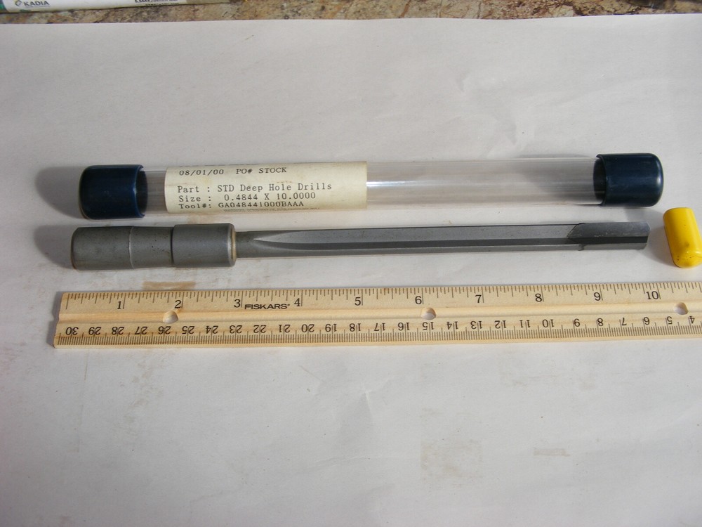 DME Drill Master Eldorado Gun Drill STD Deep Hole .4844 x 10" (HOU)