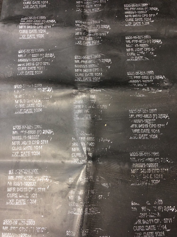 ONE NEW 48"x36"x1/8" Solid Black Rubber Sheet Smooth Floor Mat MIL-PRF-6855