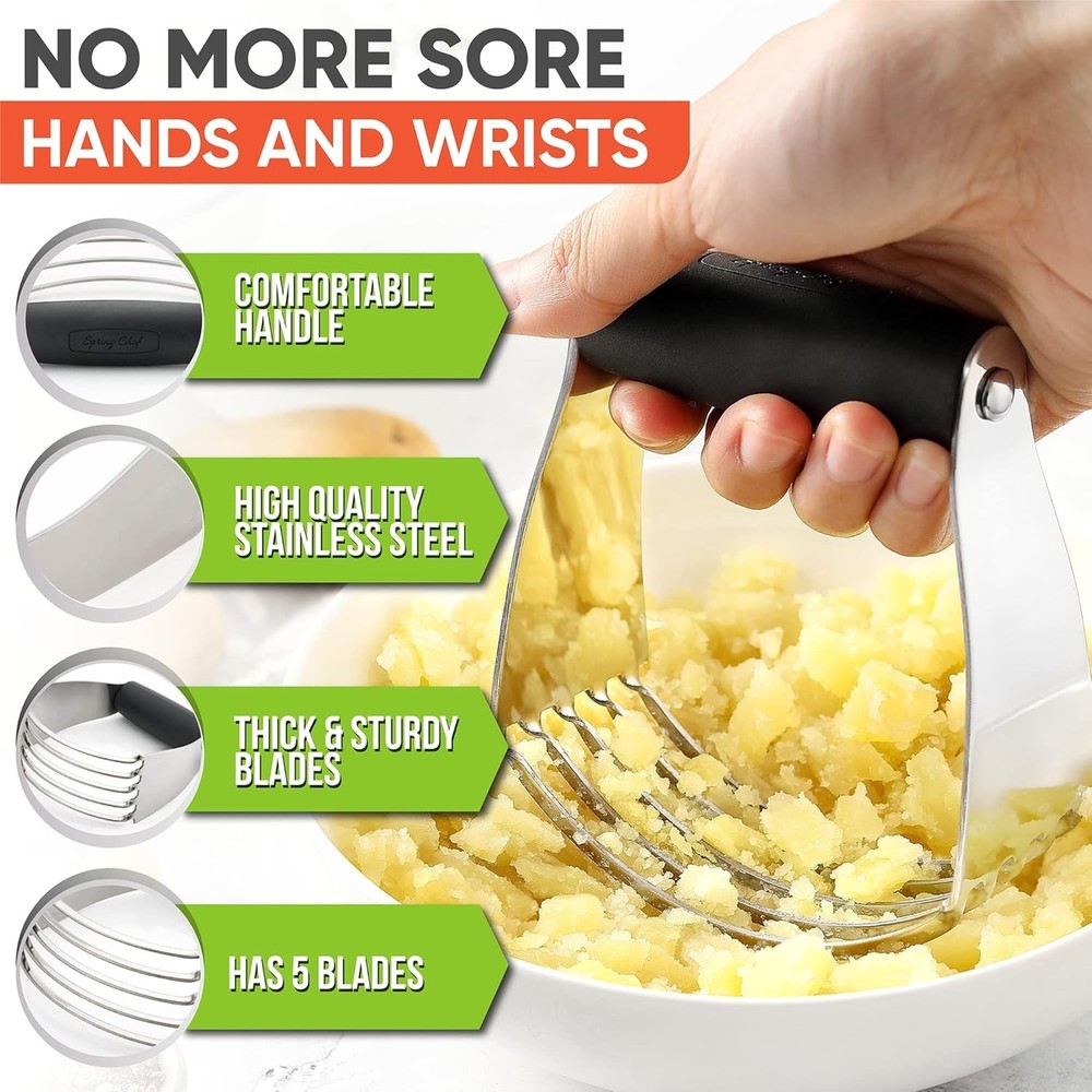 Rust-Resistant Medium Dough Blender - Effortlessly Blend Cold Butter for Baking