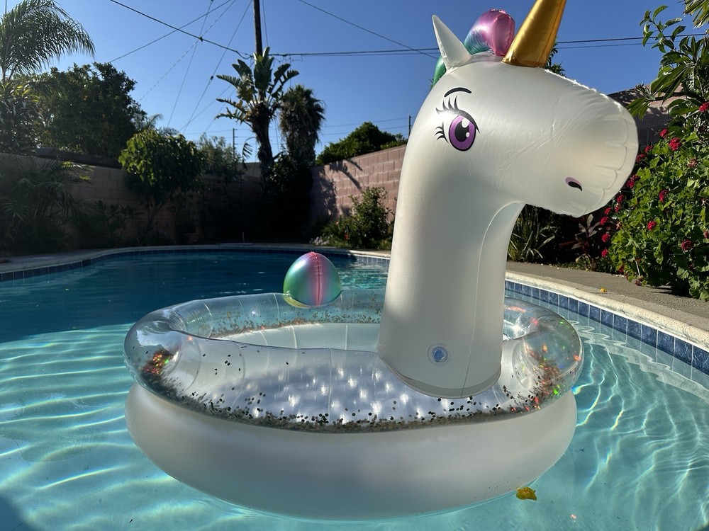 Inflatable Unicorn Swimming Pool Float