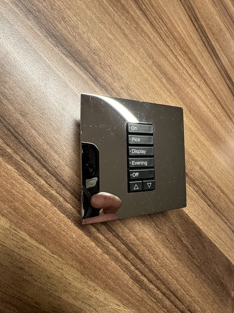 Eaton iLight Cooper Controls SENCIA keypad Control Panel In Chrome