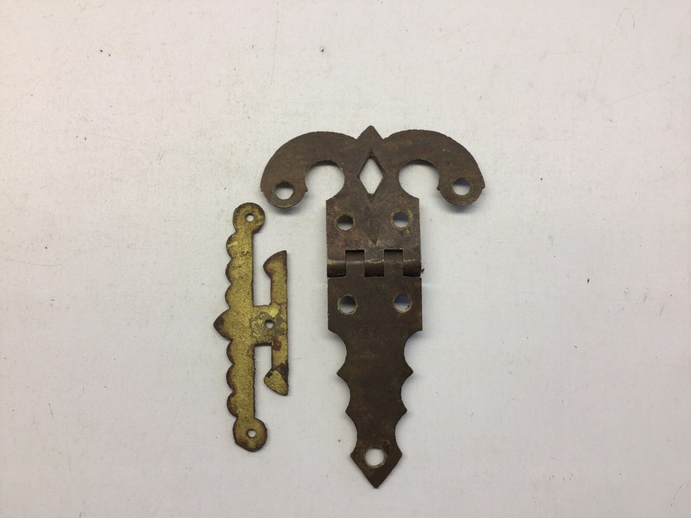 Antique Two Piece Brass Hinge Lot