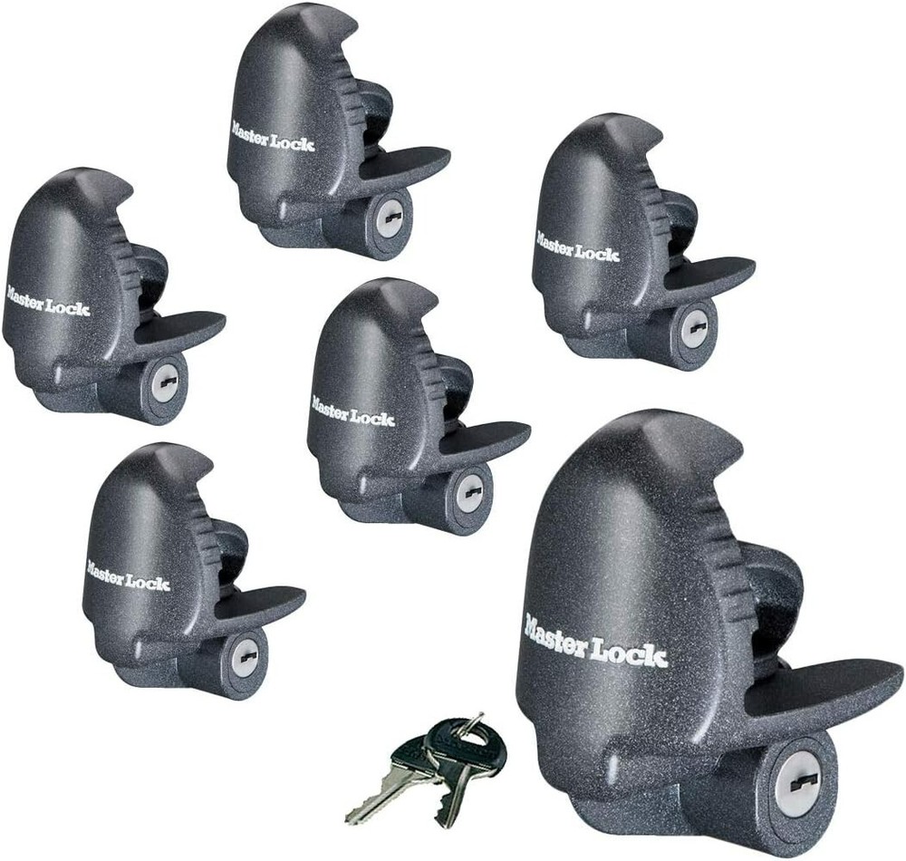 Master Lock - (6) Keyed Alike Universal Trailer Coupler Locks