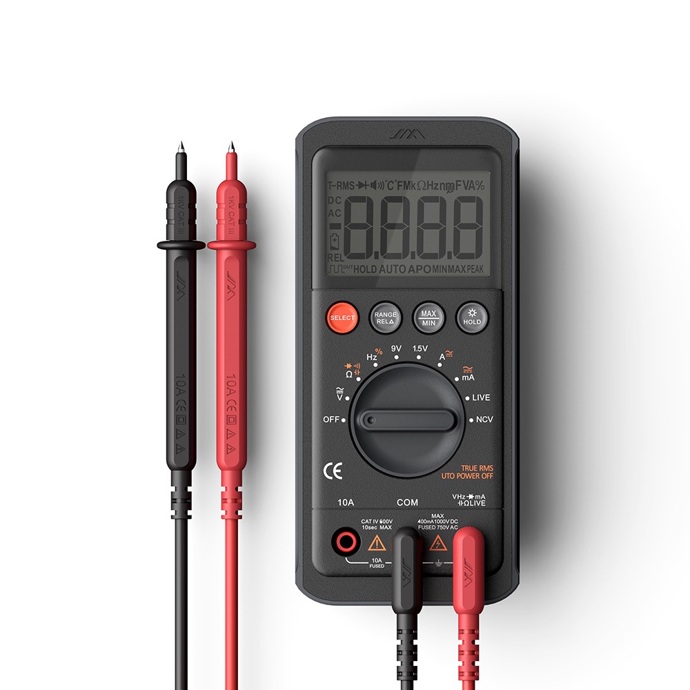 6000 Counts with DC/AC Voltmeter; Measures Voltage Digital Multimeter Tester