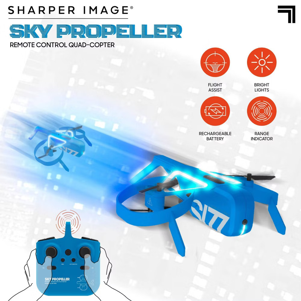 Sharper Image Sky Propeller Remote Control Quad Copter Drone