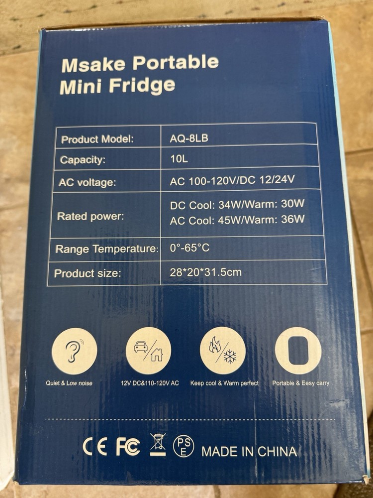Msake Portable Mini Refrigerator
