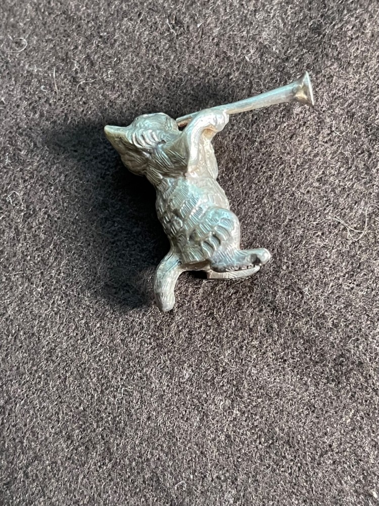 GERMAN 800 SILVER ANTIQUE MONKEY BAND 6 PIECES