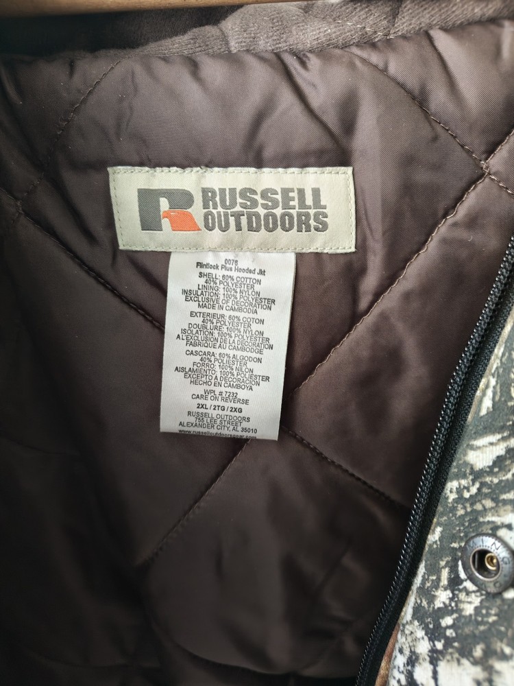Russell Outdoors Mossy Oaks 2XL Camo Jacket