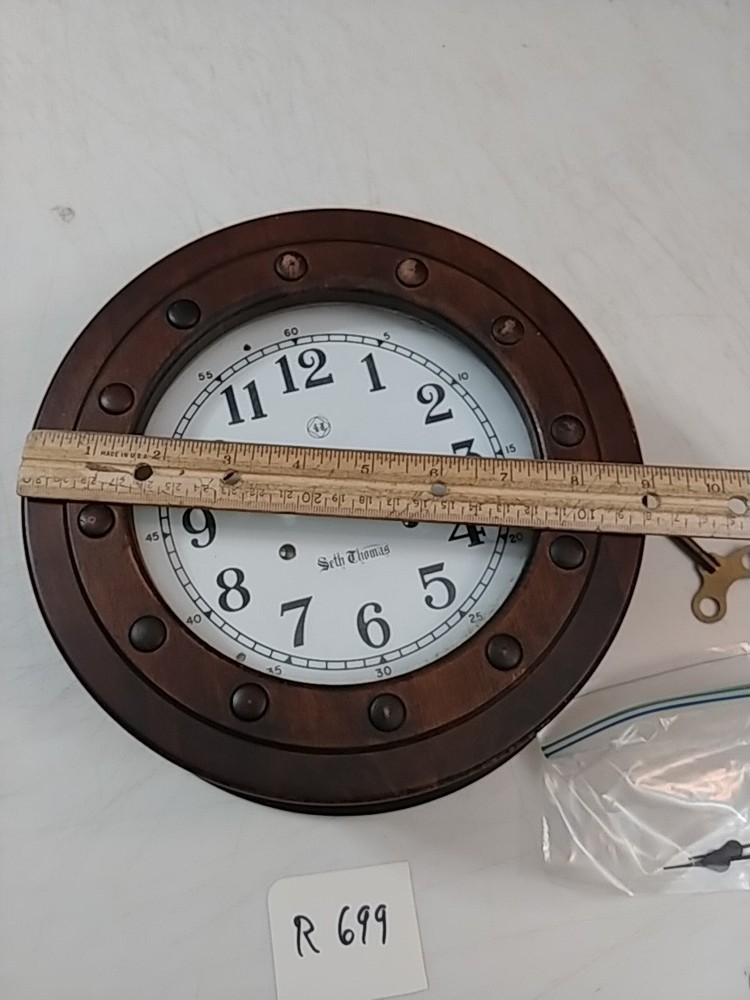 SETH THOMAS SEA CREST SHIP'S BELL CLOCK