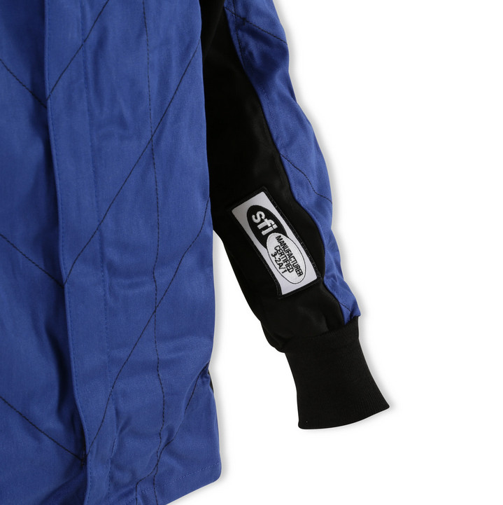 Racequip 131923RQP Single Layer Fire Suit Jacket - Blue, Medium