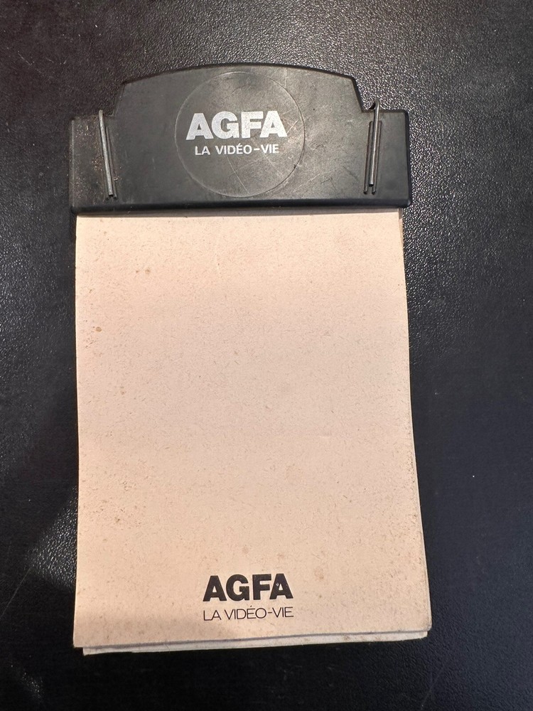 Rare Small Advertising Notebook Video Notepad AGFA