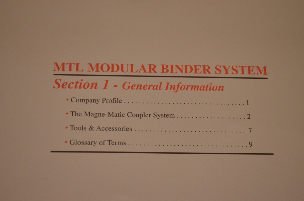 RARE Micro-Trains Line MTL Modular Binder Systems Original 3-Ring Binder