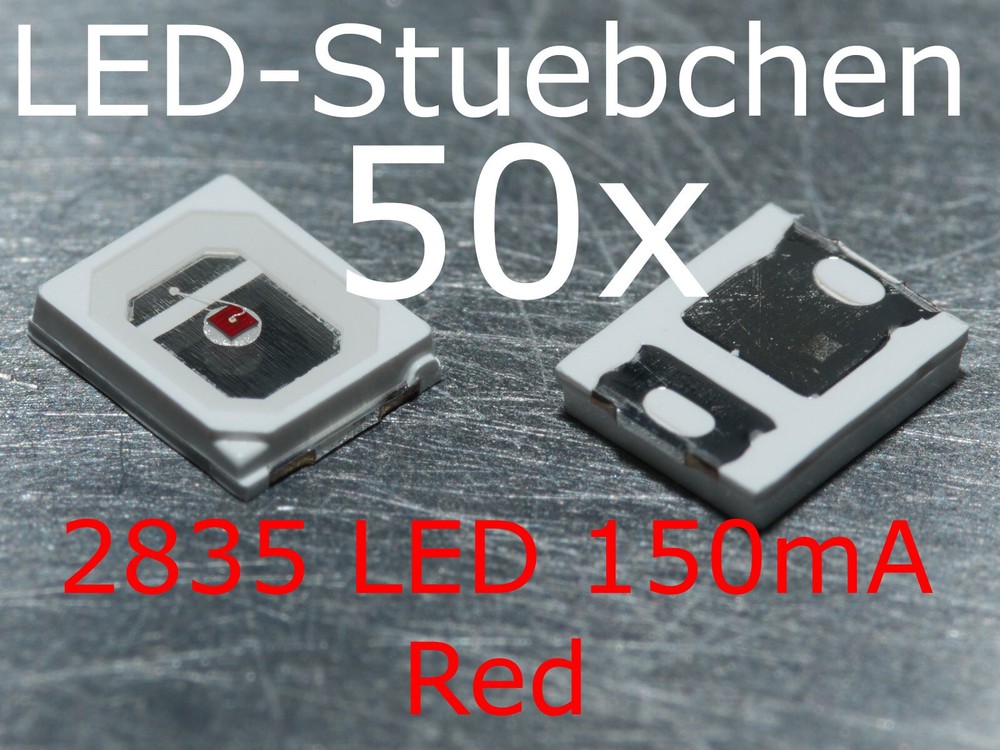 50x 2835 LED Rot 150mA