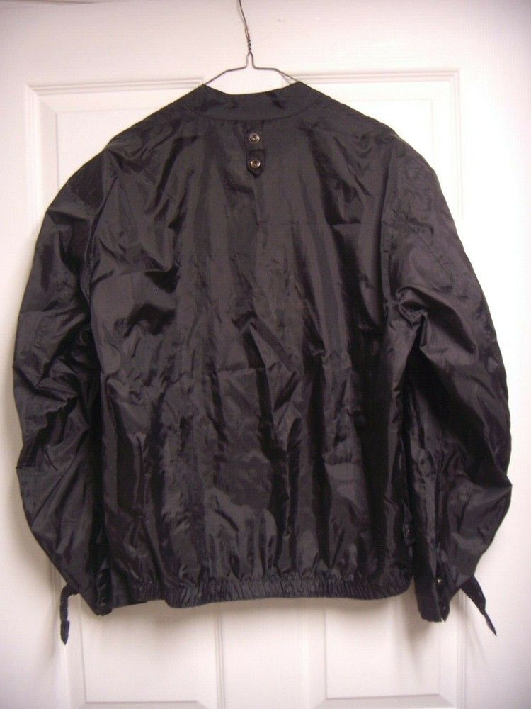 BLACK MOTORCYCLE RAIN JACKET LINER SMALL