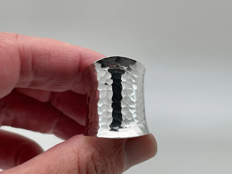 Long Ring Solid 925 Sterling Silver Band &Statement Ring Handmade Ring All size