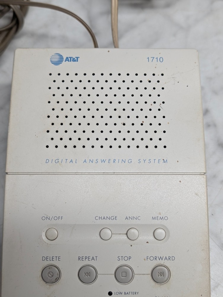 AT&T 1710 Tapeless Digital Telephone Answering System Message Machine