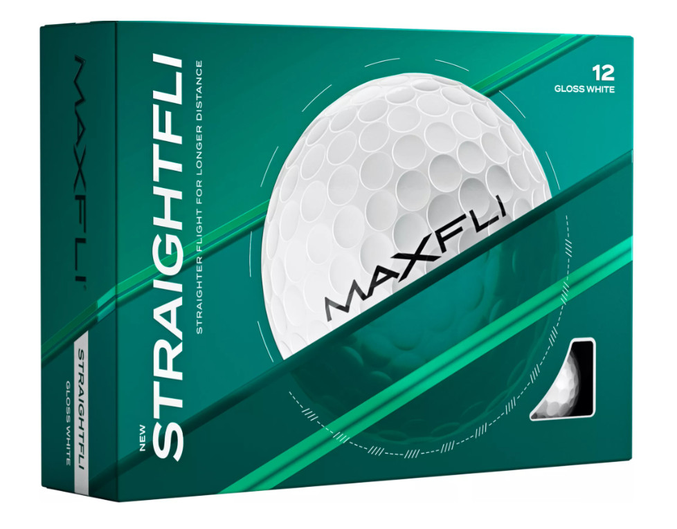Maxfli StraightFli Golf Balls BULK 36 Pack - Gloss White