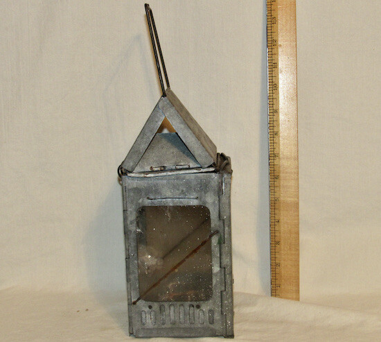 ANTIQUE 1908 WWI ERA STONEBRIDGE FOLDING CANDLE LANTERN