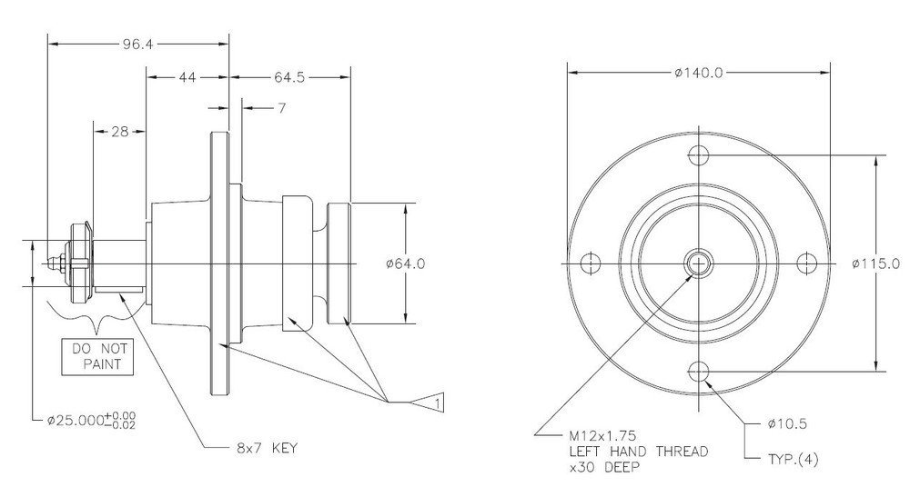 Spindle - LMG, Lowery, Servis Breeze, Worksaver Mower (01-252)