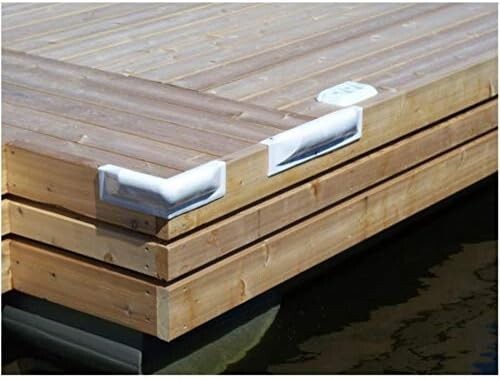 12" White Corner Dock Bumper