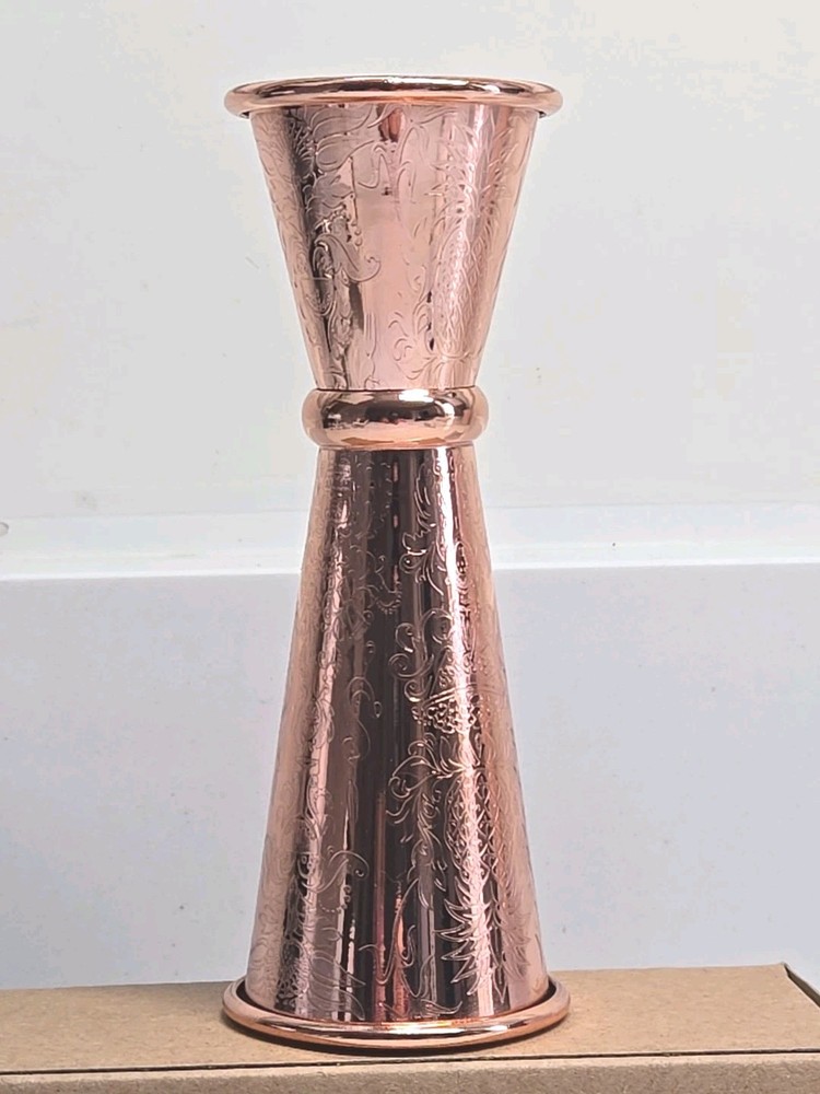 Absolut Elyx Demask Wheat Copper Jigger In Original Decorative Gift Box