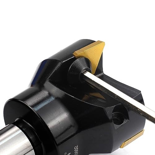 Indexable End Mill 2" Cutting Diameter, 3 Flutes, 3/4" Shank, Carbide Inserts
