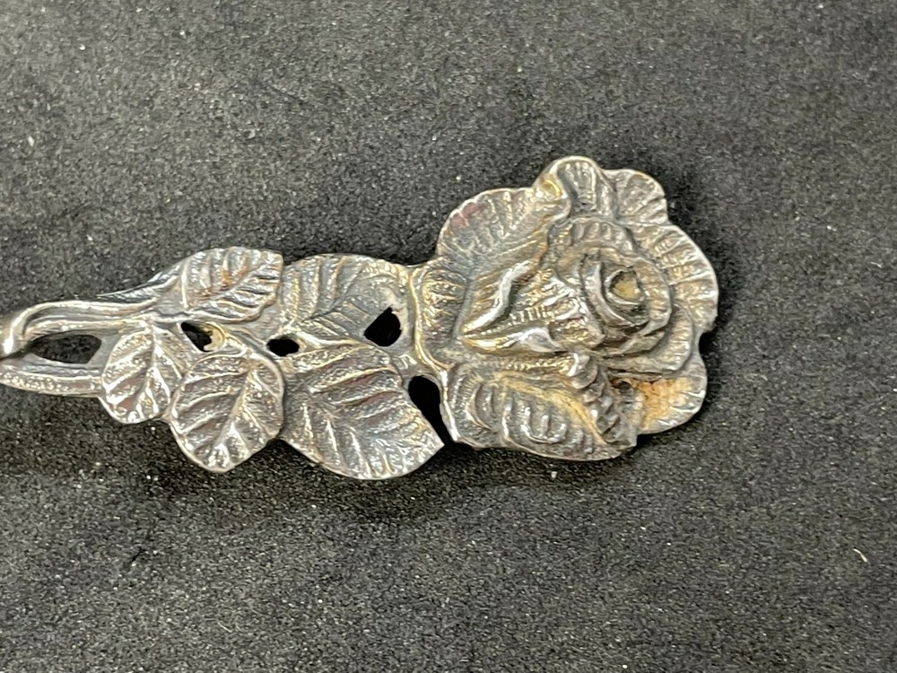 Hildesheimer Rose Pattern Spoon Christoph Widmann Rose Stem Handle Silverplate