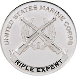 USMC Rifle Expert Challenge Coin