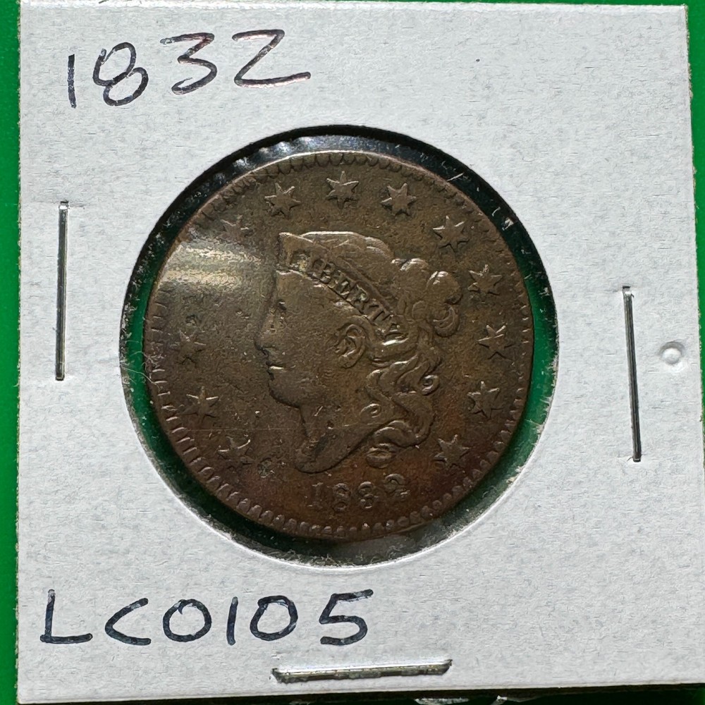 1832 Large Cent LL US LC0105