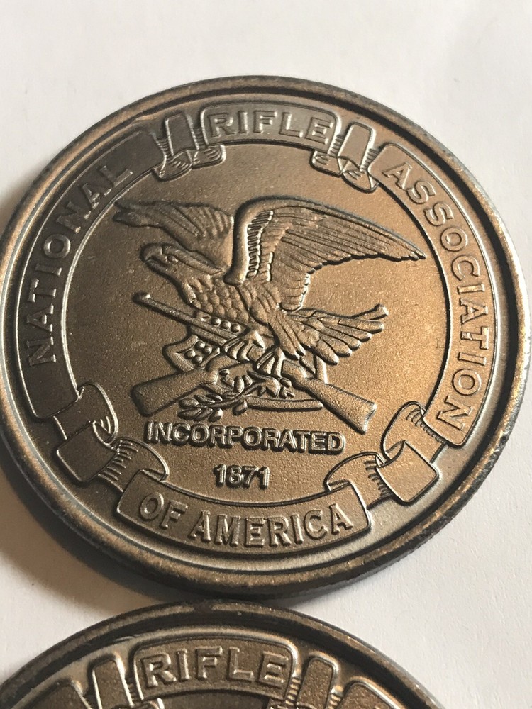 Pair Of NRA Tokens. Same Obverse, Different Reverse