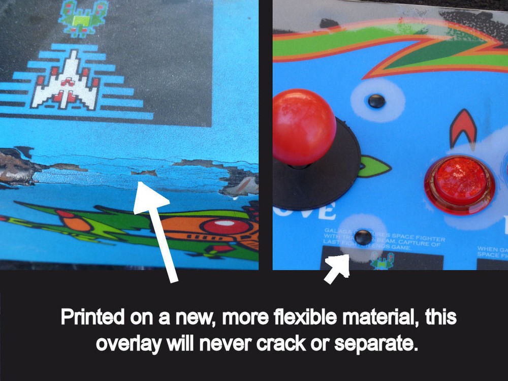 Galaga Control Panel Overlay