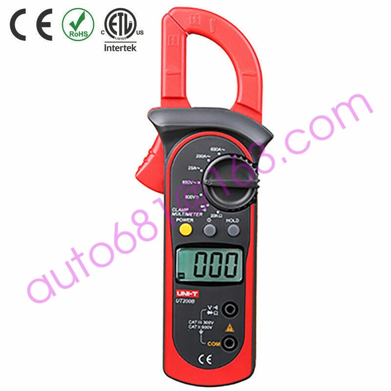 UNI-T UT200B Digital Clamp Meter AC Current Resistance Backlight AC/DC Voltag