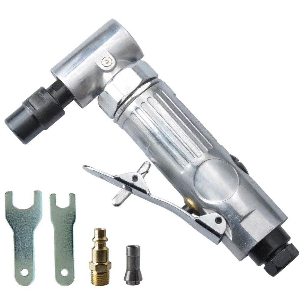 Compact Air-Powered Grinder - 1/4" Mini Angle Grinder