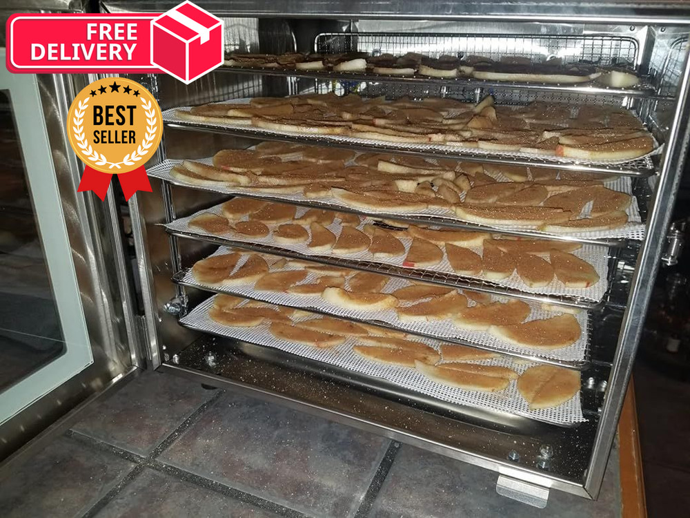 8 Pcs Silicone Dehydrator Sheets, Premium Non Stick Mats, white
