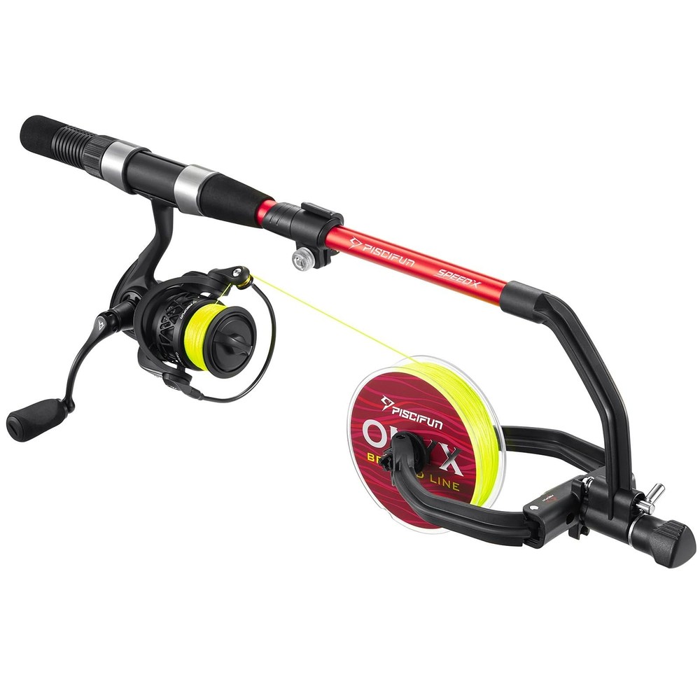 Fishing Line Spool with Unwinding Function, No Twist, Adjustable Handle for Spin