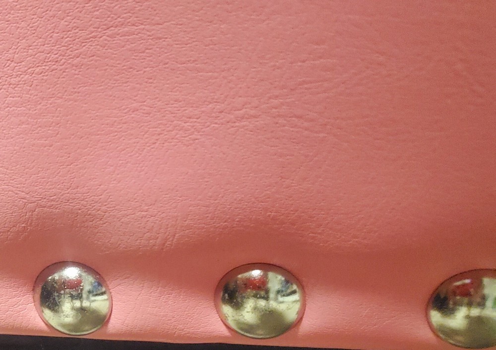 Faux Leather Pink Bench