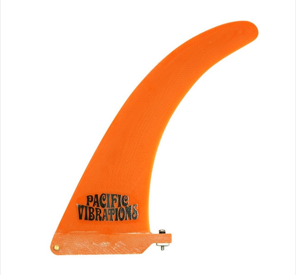 9.25” PACIFIC VIBRATIONS High Speed Flex Hull Longboard SURFBOARD fin Orange