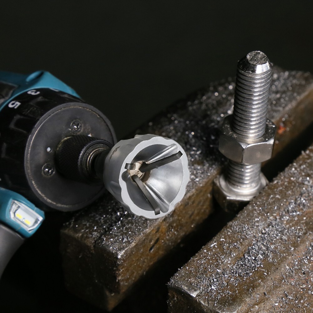 Deburring External Chamfer Remove Tool Hex Shank Thread Repair Tool 1/8"-3/4"