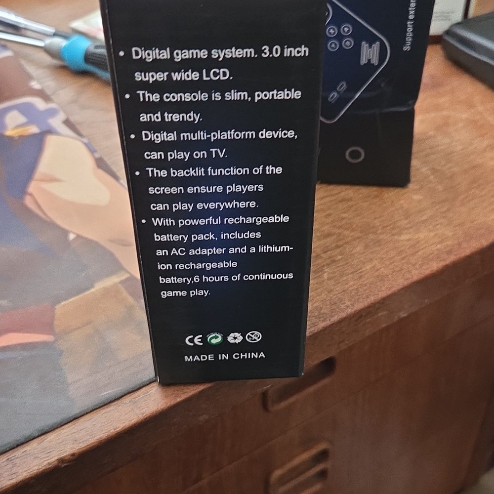 Plus Handheld game box Rechargeable Battery Backlit Display TV Output